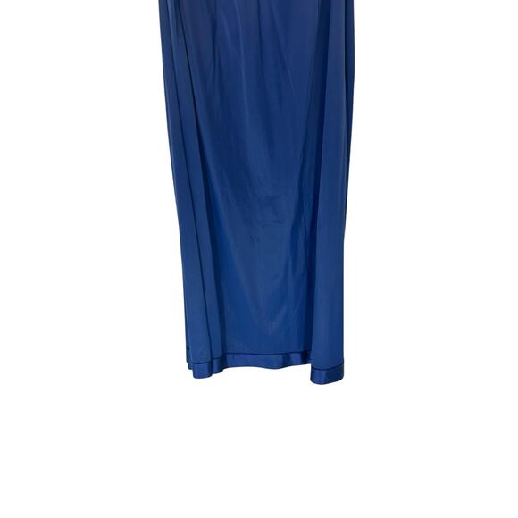 VTG‎ Vanity Fair Blue Dainty Sleeveless Embroidered Intimate Slip Dress Small - Picture 6 of 11